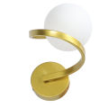 LED Wall Sconces G9 Base White Glass Modern Spiral Wall Lamp For Stair Living. 