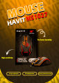 HAVIT MS1027 COOL RGB LED GAMING OPTICAL MOUSE. 