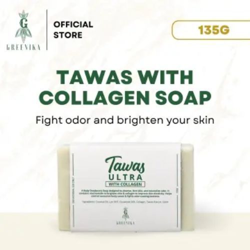 [ TAWAS DEODORANT SOAP FOR WHITENING ] Greenika TawasUltra Soap with Collagen with Whitening Soap Body Odor with Antibacterial Removes Body Odor & Underarm Odor Body Soap Whitening Tawas Soap Whitening Body Odor Treatment Soap Deodorant Soap