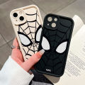 OPPO A5S A7 A12 A12S Cases Spider-Man Pattern Square Ladder Silicone Casing Full Cover.