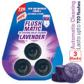 Harpic Flushmatic Lavender In Cistern Toilet Cleaner Blocks (50g X 3pcs) Automatic Cleaning with Every Flush. 