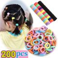 Baby Girl Elastic Hair Bands - Colorful Mini Rubber Bands for Kid's Ponytails & Hair Accessories (Multicolor).