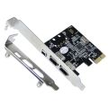 3 Ports PCI-E 1X to 16X 1394 DV Video Capture Card with 6 Pin to 4 Pin Firewire Adapter Free Driver Desktop Computer Accessory. 