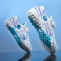 Soccer Shoes Track Spikes Male and Female Primary and Secondary School Students Youth Non-Slip Wear-Resistant Children12-14Years Old.