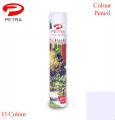 Petra Multi Colour Pencil Big Size 13 Colour Round Tin.