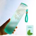 Hello Master Glass Drinking water Bottle 480ml-Water Bottle - Colour Blue. 