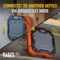 Klein Tools 55473RTB Rolling Tool Bag, Tradesman Pro Tool Master, 250lbs Load Rated AEPJS3 Bluetooth Jobsite Speaker.