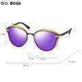 OQ BOGA 6 Styles Fashion Metal Full Rim Female Sunglasses Cat Eye Retro Women Men Polarized Sun Glasses UV400. 