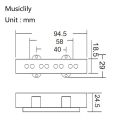 1 Set Pb P Bass Pickup Humbucker Pickup for 4 String P Bass Guitar Part & 1 Set Pro Electric Bass Open Type Noiseless Bridge Pickup for 4 String Jazz Bass Jb Style,Black 95X18.3Mm.