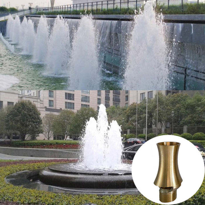 BONOCO Mushroom Fountain Nozzle,1/2 Female 3/4 Male Thread Mushroo