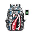 New Shark printing School Bags Children Backpack for teen Boys Girls leisure Travel Bagpack Women Backpacks mochilas escolar.