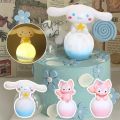 Sanrio Night Lights Kawaii 3D Sanrio Moon Night Light Cinnamoroll Kuromi Melody Figure Cartoon LED Light Toy Kawaii Anime Bedside Lamp Cute Cinnamoroll My Melody Gifts. 