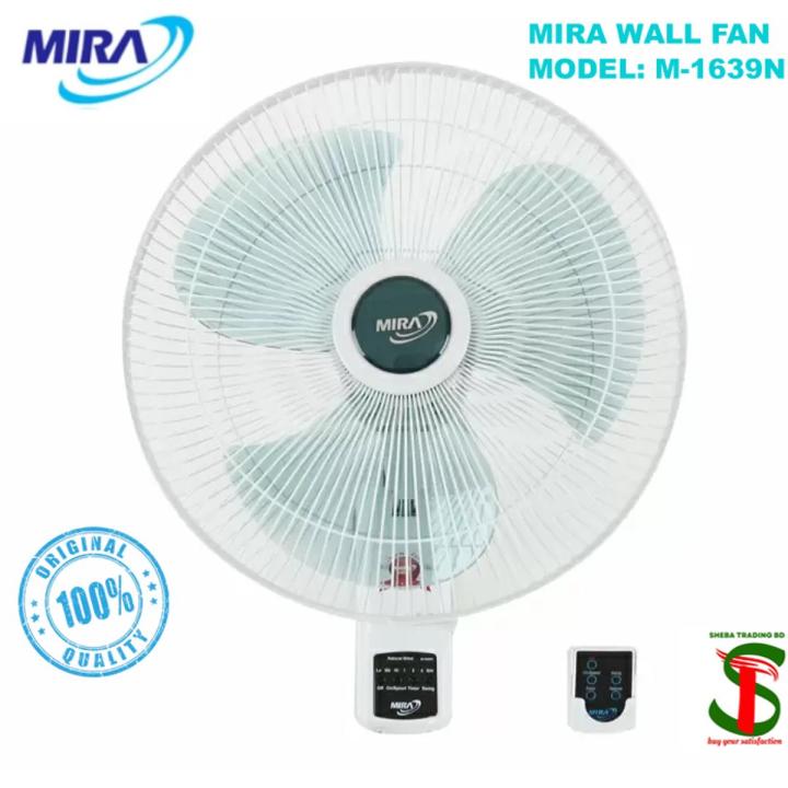 16" Mira Wall Fan M-1639N Remote Control (Made in Thailand)