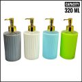 Plastic Hand Soap Dispenser 320 ml - Liquid Soap Plastic Pump Bottles portable Refillable Soap Shampo, Lotion, Dispenser Jar For Bathroom Or Kitchen (1 Pcs). 