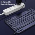 Mini Wireless Bluetooth Keyboard Keyboard for Ipad Mobile Phone Tablet Mute Button Rechargeable Keyboard for Android Ios Windows.