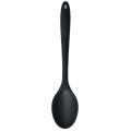 Silicone Spoon Long-handled Heat-resistant Solid Color Food Grade Cooking Spoon Tools for Home.