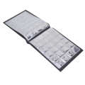 Coin Album Professional Collection Book Fixed 10-Page Plug-in Type for 240pcs Coins.
