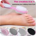 1pcs/ 4 Step Pedicure Paddle Multi-use Foot Care Brush Pumice Scrubber Scraper. 