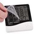 HTC-2 Indoor LCD Digital Temperature Humidity Meter With Alarm Clock Thermometer Hygrometer Weather Meter.