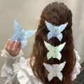 French Retro Butterfly Hair Clips Back Of The Head Hair Claws Sweet Coiled Hairpin Women Lady Girl Headwear Hair Styling Tools.