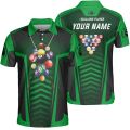 Custom 3D Funny Billiards Team Shirts For Men, Personalized Men's Billiard Polo Shirts Short Sleeve Lapel Short Polo. 