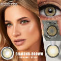 KSSEYE COLOR CONTACT LENSES with kit box FREE KSSEYE Diamond/Norko Brown Contact Lens K100. 