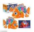Transparent Gear Fish Toy, Baby Lights Music Light Fish Toy, Newborn Musical Early Educational Toy,.