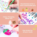 Glitter Gel Pen Kit Glitter Gel Pen Artist Colored Gel Markers Neon Pens for and Drawing B. 