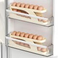 Automatic Roll-Down Double-Layer Egg Organizer, Automatic Scrolling Egg Dispenser Holder Storage Box Container Refrigerator for Refrigerator Kitchen Cabinet-1pcs-Best Rate. 