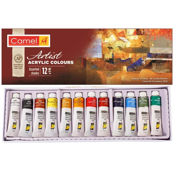 Camel%20Artists%20Acrylic%20Color%209ML%20Tube%2012%20Shades%20-%20Image%203