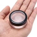 10g Plastic Loose Powder Jar With Sifter Empty Cosmetic Container Black Matte Cap Makeup Compact Portable Loose Powder Box.