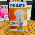 Philips 200w GLS Incandescent Bulb Warm White Glass B22. 