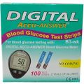 50 strips of Digital Accu Answer Blood glucose monitor/diabetes test meter. 