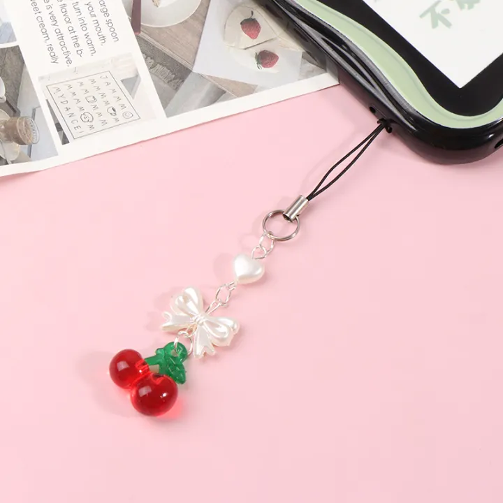 Y2K%20Cute%20Bow%20Cherry%20Phone%20Lanyard%20Sweet%20Summer%20Mobile%20Phone%20Chain%20For%20Girls%20Korean%20Beaded%20Cell%20Phone%20Charm%20Keychain%20MIRRORRR%20-%20Image%202