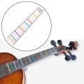 4/4 Violin Fretboard Sticker Fingerboard Marker Fiddle Learn Note Chart Tape 2Pcs.