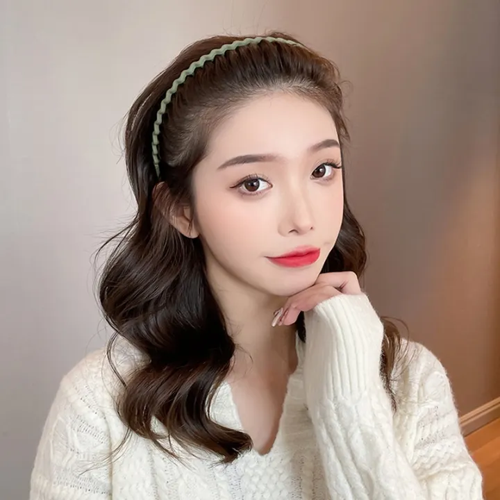 Women%20Solid%20Color%20Simple%20Headbands%20-%20%20Girls%20Elegant%20%20Korean%20Non-slip%20Elastic%20Hair%20Hoop%20-%20Ladies%20Face%20Washing%20Makeup%20Hairbands%20-%20Image%203