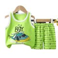 Boys summer megi cartoon dress colorful set.