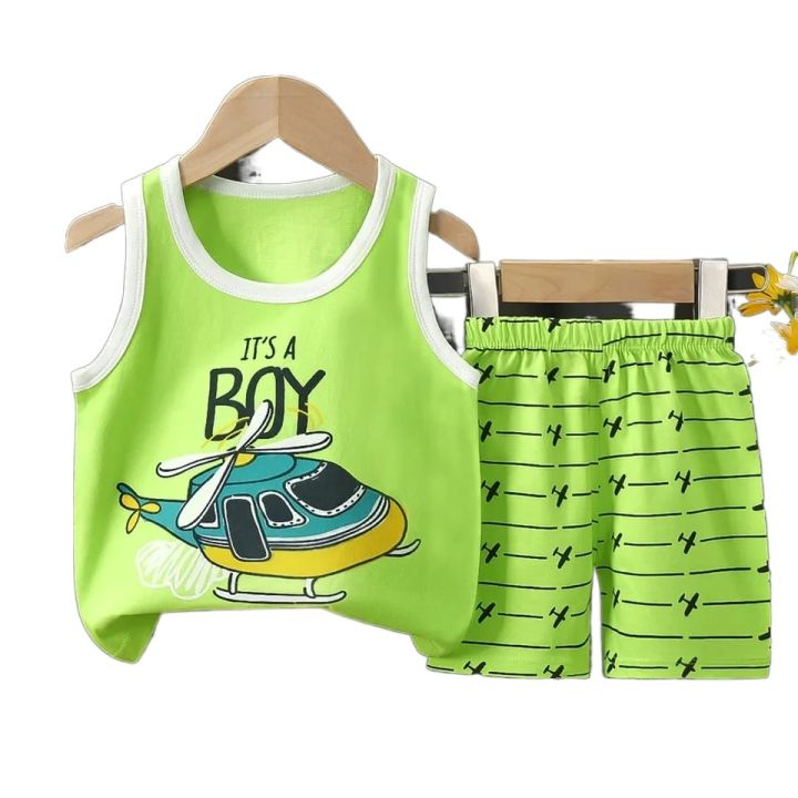Boys%20summer%20megi%20cartoon%20dress%20colorful%20set%20-%20Image%206