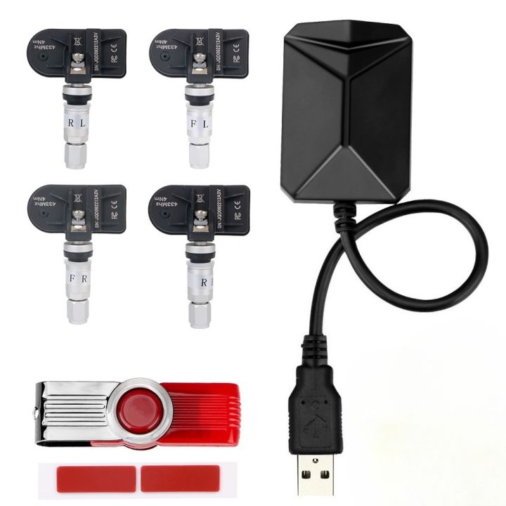 Android Navigation TPMS With 4 Sensors Alarm System USB Android Car ...
