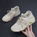 Sneaker Women's Shoes Spring and Autumn Breathable Flying Woven Stretch Sock Shoes Men's Knitted Soft Bottom Socks Shoes Running Shoes. 