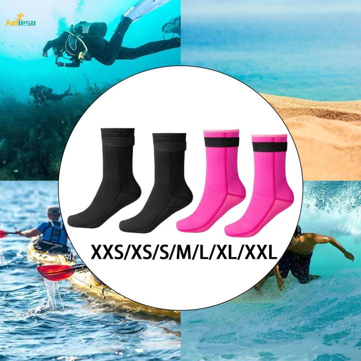 Neoprene%20Diving%20Socks%20Beach%20Boot%20Shoes%20Adult%20Nonslip%20with%20Adjustment%20Strap%20Water%20Socks%20Wetsuit%20Socks%20Swimming%20Socks%20-%20Image%206