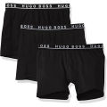 BOSS THREE PACK OF STRETCH COTTON TRUNKS ELASTANE BOXER UNDERWEAR.