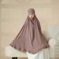 Long Kuchi Hijab-Khimar-Head Scarf-Jilbab-Abaya-Niqab Collection Vangchur Fabric From Hijaby. 