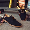 2021 Spring Suede Leather Men Shoes Oxford Casual Shoes Classic Sneakers Comfortable Footwear Dress Shoes Large Size Flats New. 