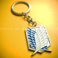 AOT Keychain Wings of Freedom Key Chain Holder Key Holder Metal.