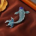 muylinda Red Carp Fish Crystal Brooch Jewelry Vintage Brooch for Women Rhinestone Pin And Brooches Accessories. 
