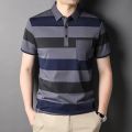 Top Grade 73% Cotton New Brand Designer Polo Shirt Men Summer Short Sleeve Plain Stripped Casual Tops Fashions Clothes Men.