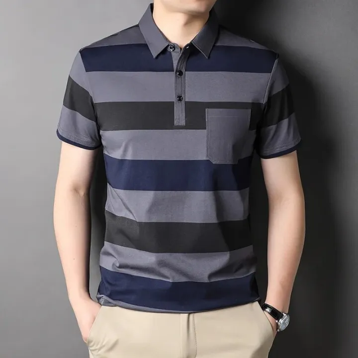 Top%20Grade%2073%25%20Cotton%20New%20Brand%20Designer%20Polo%20Shirt%20Men%20Summer%20Short%20Sleeve%20Plain%20Stripped%20Casual%20Tops%20Fashions%20Clothes%20Men%20-%20Image%203