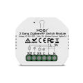Tuya ZigBee 3.0 Smart Light Switch Relay Module Voice Control 90-250V 2 Gang Switch Module Remote work with Alexa Google Home. 