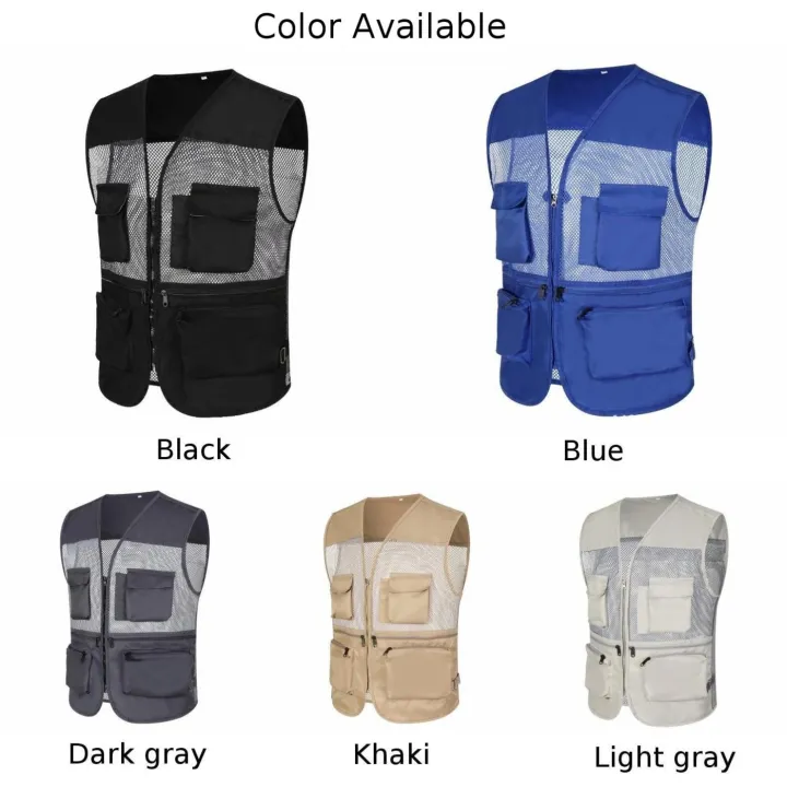 Men's%20Outdoor%20Fishnet%20Sleeveless%20Mesh%20Waistcoat%20Hollow%20Out%20Multi%20Pockets%20Photography%20Vest%20Breath%20Casual%20Comfort%20Workwear%20Coat%20-%20Image%206